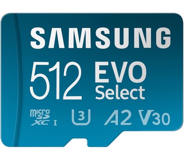 Samsung EVO Select microSDXC (2024) 512GB + SD adapter