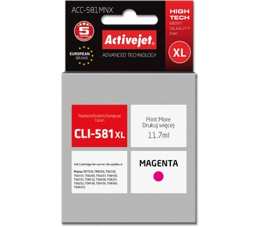 Activejet ink for Canon CLI-581M XL