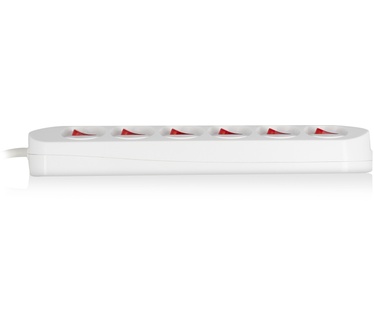 Ewent EW3933 Stekkerdoos 6x met individuele schakelaars