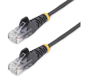 Startech.com 5m Dunne CAT6 Ethernet Kabel, Zwart, Snagless, 100W PoE, UTP, LSZH, 28AWG Pure Koperdraad, Slim RJ45 Netwerk Patchkabel met Trekontlasting, Fluke Getest