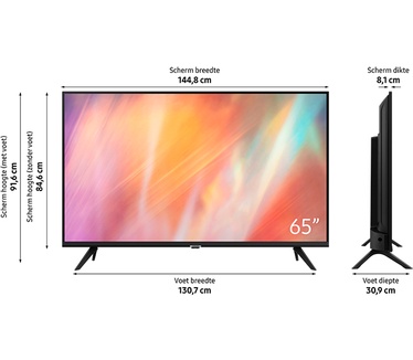 Samsung 65AU7040 Zwart