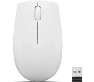 Lenovo 300 Wireless Compact Muis Draadloos Optisch Lichtgrijs 3 Toetsen 1000 dpi