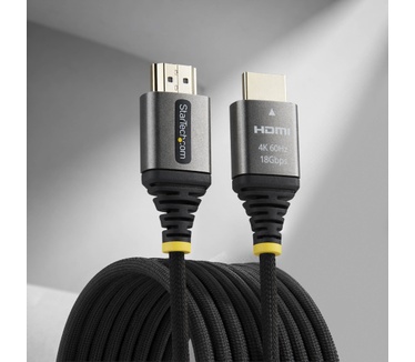 Startech.com 3m Premium Gecertificeerde High Speed HDMI Kabel, Ultra Flexibele Gevlochten High Flex HDMI Kabel, 4K 60Hz / 1440p 144Hz met HDR10 / ARC, 18Gbps