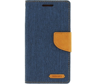 Mercury Canvas Diary Wallet Case Samsung Galaxy A5 (2016) - Blauw Blauw