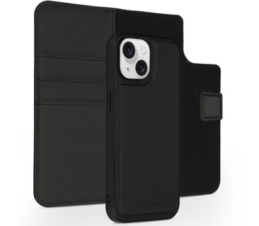 Accezz Premium Leather 2 in 1 Wallet Bookcase iPhone 15 - Zwart