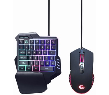 Gembird 2-in-1 backlight USB gaming desktop kit "Ivar Twin"
