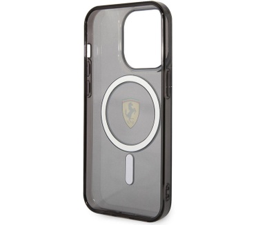 Ferrari Translucent Back Case - Apple iPhone 14 Pro (6.1") Zwart Zwart