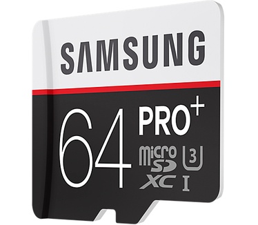 Samsung Pro+ microSDXC + SD-adapter 64GB
