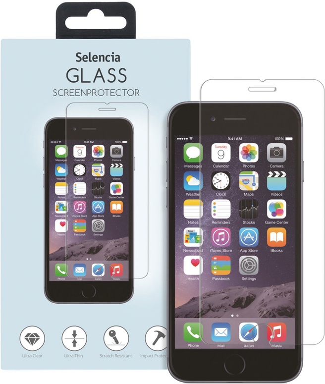 Selencia Gehard Glas Screenprotector iPhone SE (2022 / 2020) (iPhone SE