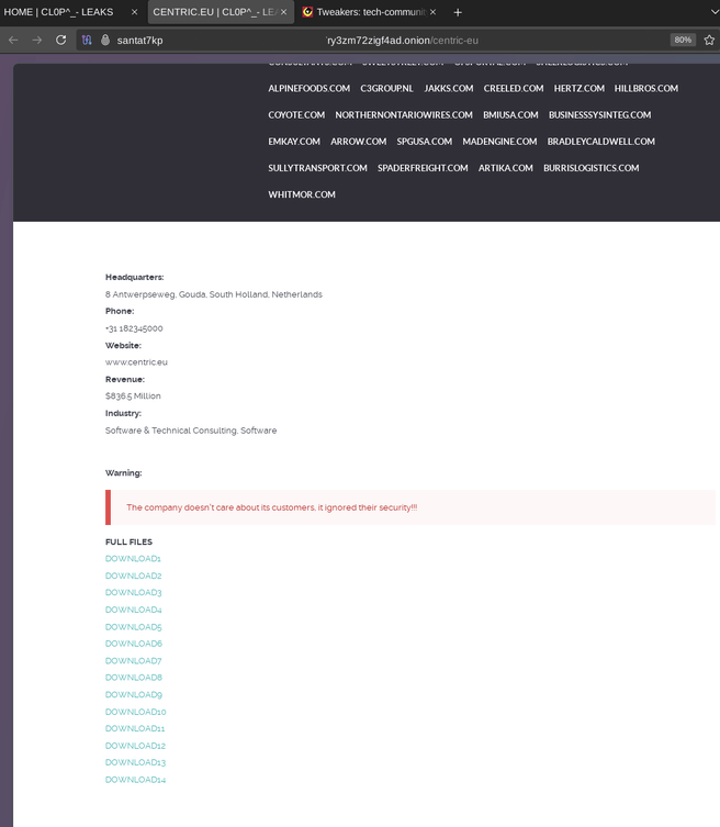 Clop-ransomware Centric