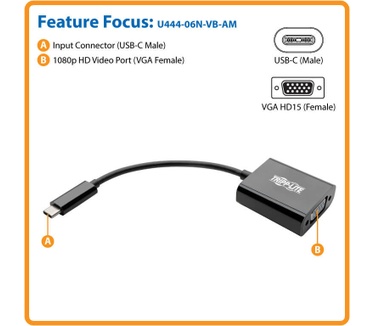 Tripp-Lite USB C to VGA Adapter