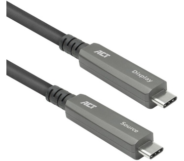 ACT USB-C 3.2 Gen2 Active Optical Cable (AOC), voor touchpanels, video, data, power, 7.5m