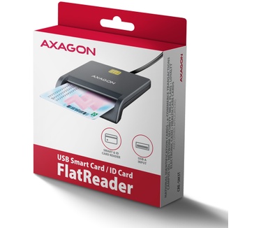Axagon CRE-SM3T USB Smart card Flat