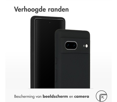 Accezz Liquid Silicone Backcover Google Pixel 7 - Zwart