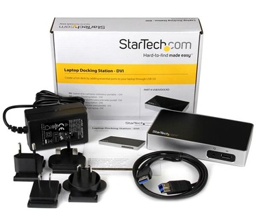 Startech.com DVI docking station voor laptops USB 3.0 Universele laptop port replicator