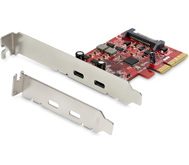 Startech.com 2-poorts PCIe USB 3.1 kaart 2x USB-C USB 3.1 Gen 2 tot 10 Gbps
