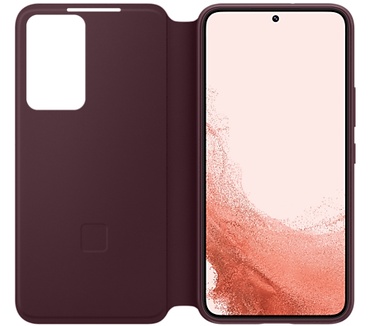 Samsung Galaxy S22 Smart Clear-View Cover Rood
