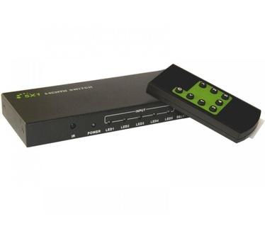 Techly 5 IN 1 OUT HDMI Switch with Remote Control, 4Kx2K, 3D IDATA HDMI-4K51