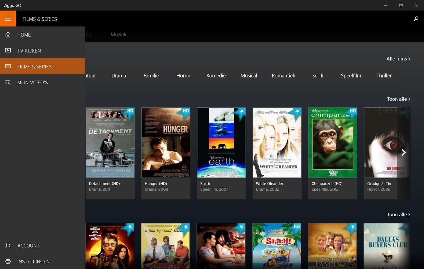 Ziggo hernoemt Horizon Go naar Ziggo Go en brengt Windows 10app uit