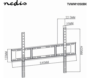 Nedis TVWM1050BK