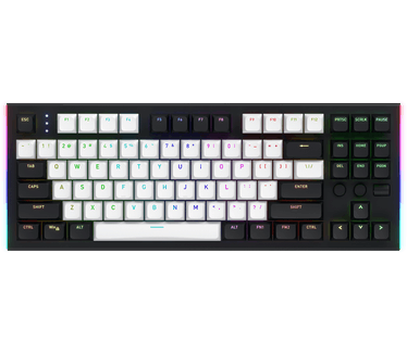 Hator HATOR Gravity TKL orange (HTK560) black, OMA profile US layout ANSI (white-black keycaps) Keyboard - linear Mechanical Switches - US - ANSI Layout