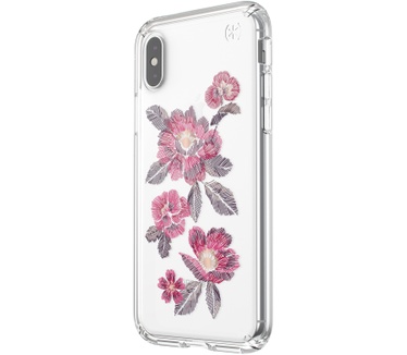 Speck Presidio Clear + Print Apple iPhone X/XS Embroideredfloral Fuchsia/Clear