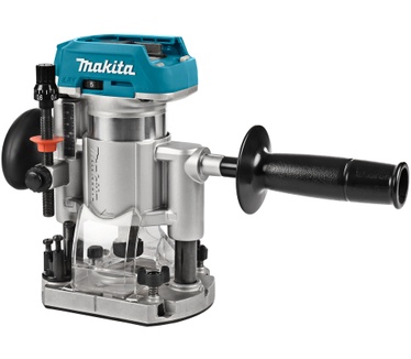 Makita DRT50ZJX2 Multifunctionele Frees, 18,0 V, 800 W, Inclusief 3 Freesmodules in Makpac, Zonder Accu, Zonder Oplader, Blauw