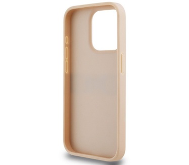 DKNY Textured Tonal Stripe Back Case - iPhone 15 Pro Max - Roze Roze