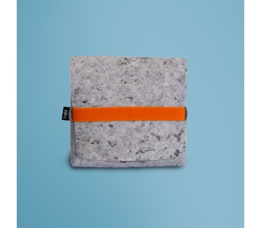 R-Go Tools R-Go Pouch vilten etui voor Split toetsenbord, tasje gemaakt van gerecycled textiel, sociaal product, grijs