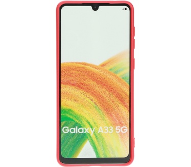 Mobiparts Silicone Cover Samsung Galaxy A33 5G (2022) Scarlet Red