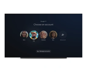 Google TV-profielen en glanceable cards