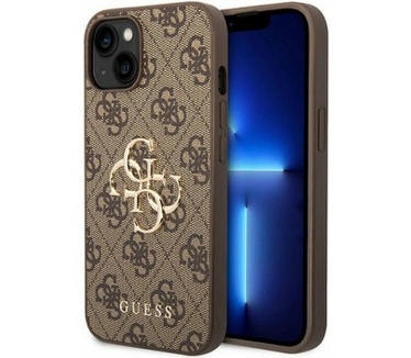 Guess 4G Metal Logo Back Case Apple iPhone 15 Plus (6.7") - Bruin Bruin