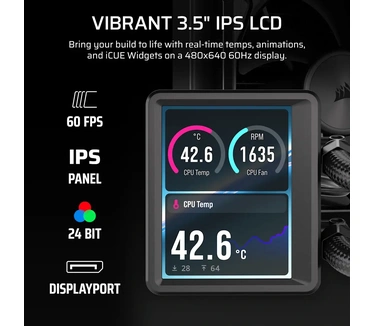 Corsair NAUTILUS II 240 RS LCD, 240mm Radiator, Liquid CPU Cooler