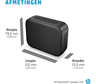 HP zwarte Bluetooth-speaker 350