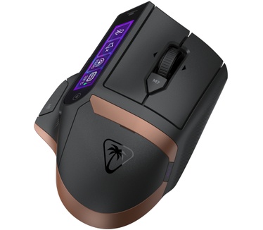 Turtle Beach Command Series MC7 draadloze 8K aanpasbare RGB-gamingmuis - Zwart, touchscreendisplay, oplaadstation, echte 8K-polling, Owl?Eye optische sensor 30K DPI, Bluetooth, optische schakelaars