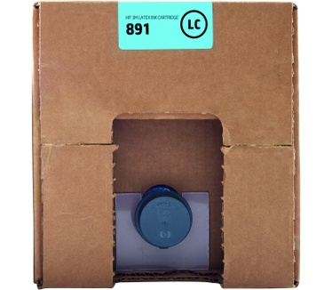HP 3M 891 licht-cyaan Latex inktcartridge, 10 liter