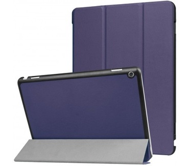 qMust Huawei MediaPad M3 Lite 10 Smart Tri-Fold Case - Blauw