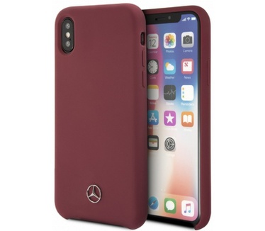 Mercedes-Benz Silicone Case - Apple iPhone X/XS (5.8") - Rood  Rood