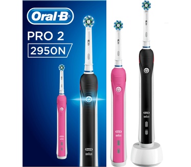 Oral-B PRO 2 2950 BLACK en PINK Cross Action