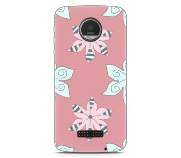 Just in Case Motorola Moto Z Hoesje Mandala Bloemen Roze