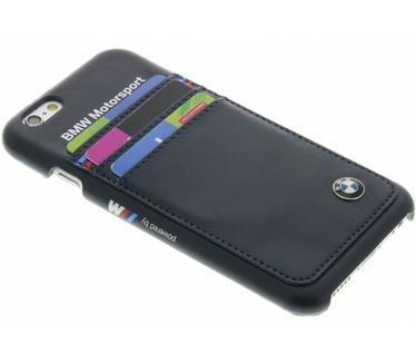 BMW Motorsport Tricolor Wallet Hardcover iPhone 6(S) 4,7" - Zwart Zwart