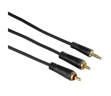 Hama 10m 2 x RCA - 3.5mm m/m