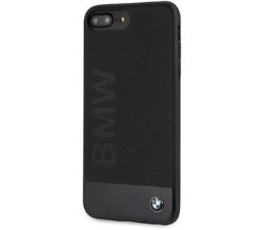 BMW Originele Signature Hybrid Back Cover Hoesje voor de Apple iPhone 6 Plus / 6S Plus / 7 Plus en 8 Plus - Zwart (iPhone 6 Plus / 6S Plus / 7 Plus en 8 Plus) Zwart