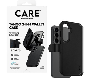 PanzerGlass CARE™ by PanzerGlass® Tango 2-in-1 Wallet Case w. Qi Samsung Galaxy S26+