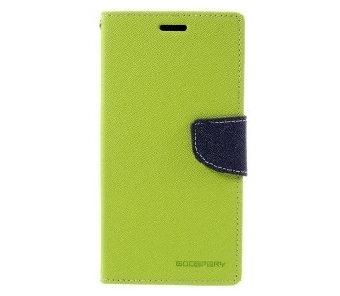 Mercury Samsung Galaxy S7 edge Fancy Diary Wallet Case - TPU frame - Green