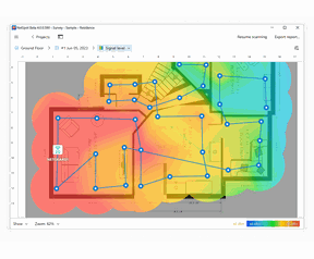 Wifi-heatmap met Netspot