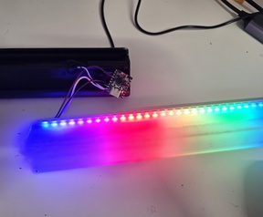 IKEA SKAFTSÄRV met ESP32 en WLED-mod