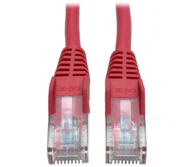 Tripp-Lite Cat5e 350MHz Snagless Molded UTP Patch Cable (RJ45 M/M) - Red, 15.24 m (50-ft.)