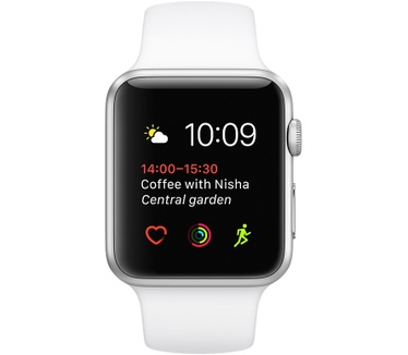 Apple Watch Series 1 (Sportbandje, 38mm) Grijs (Zwart)