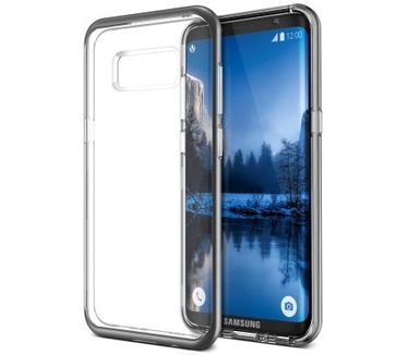 VRS Design Crystal Bumper Samsung Galaxy S8 Case - Dark Silver